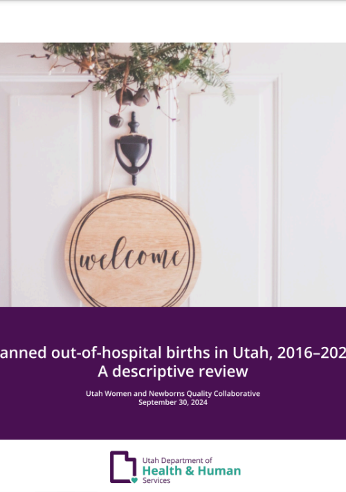 Thumbnail of planned out-of-hospital birth report cover.